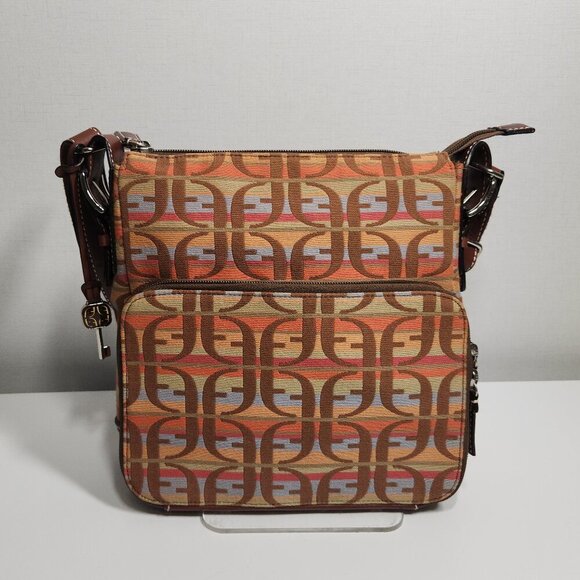 Fossil Canvas Crossbody / Shoulder Bag Purse - Picture 1 of 13